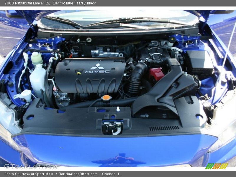 Electric Blue Pearl / Black 2008 Mitsubishi Lancer ES