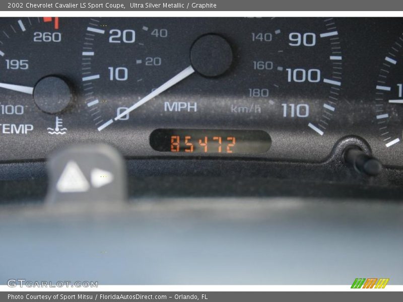 Ultra Silver Metallic / Graphite 2002 Chevrolet Cavalier LS Sport Coupe