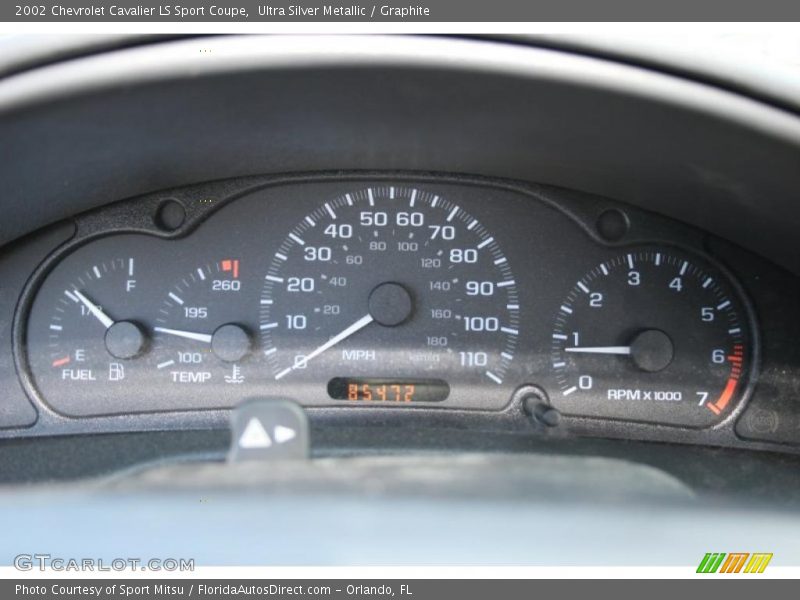 Ultra Silver Metallic / Graphite 2002 Chevrolet Cavalier LS Sport Coupe