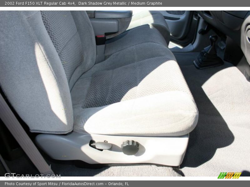 Dark Shadow Grey Metallic / Medium Graphite 2002 Ford F150 XLT Regular Cab 4x4