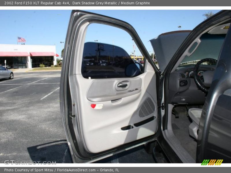 Dark Shadow Grey Metallic / Medium Graphite 2002 Ford F150 XLT Regular Cab 4x4
