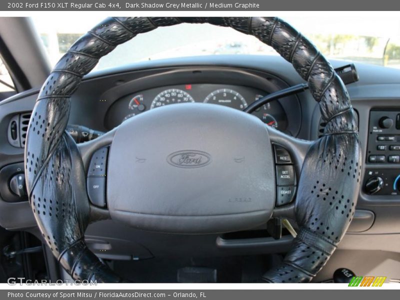 Dark Shadow Grey Metallic / Medium Graphite 2002 Ford F150 XLT Regular Cab 4x4
