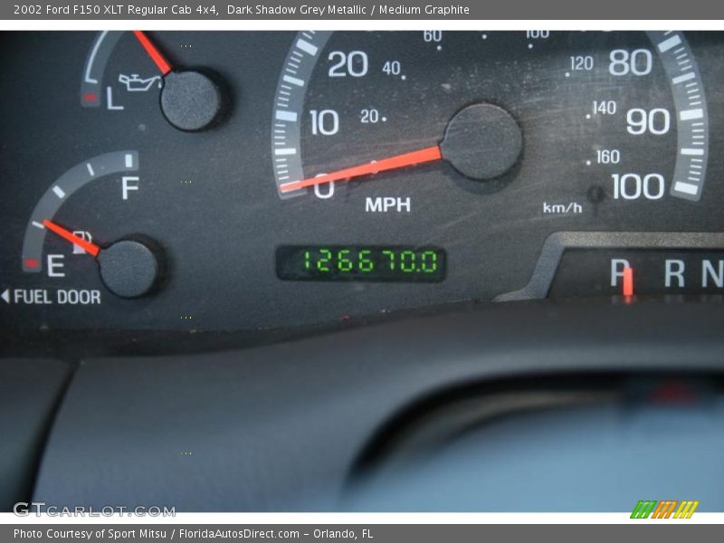 Dark Shadow Grey Metallic / Medium Graphite 2002 Ford F150 XLT Regular Cab 4x4