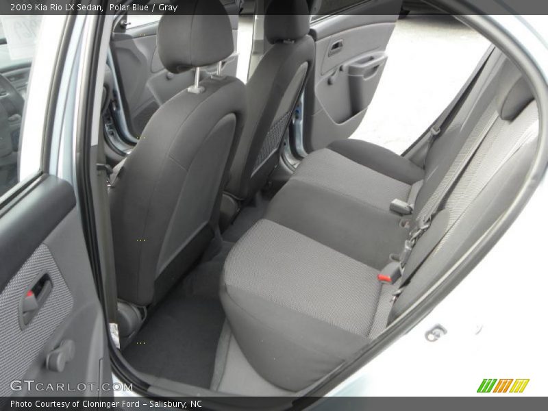 Polar Blue / Gray 2009 Kia Rio LX Sedan