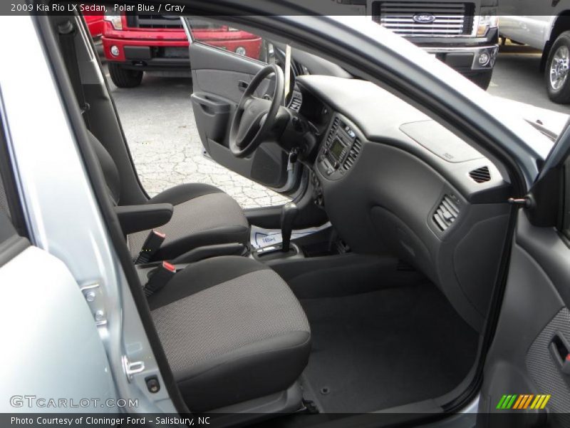 Polar Blue / Gray 2009 Kia Rio LX Sedan