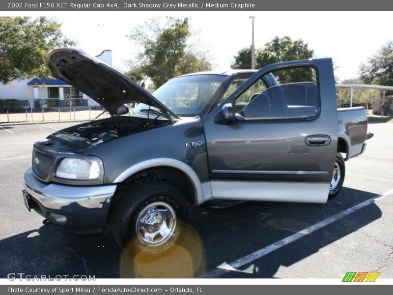 Dark Shadow Grey Metallic / Medium Graphite 2002 Ford F150 XLT Regular Cab 4x4