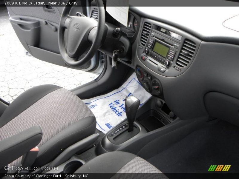 Polar Blue / Gray 2009 Kia Rio LX Sedan