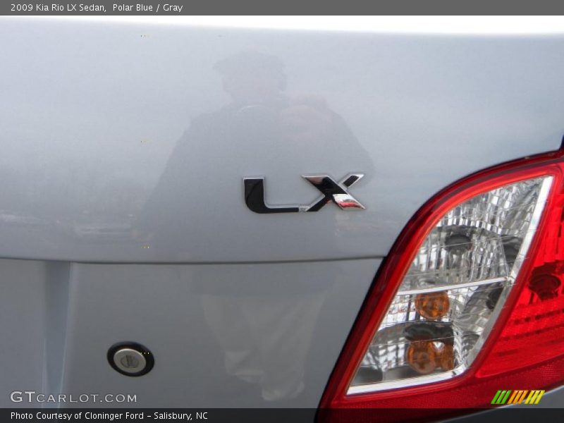 Polar Blue / Gray 2009 Kia Rio LX Sedan