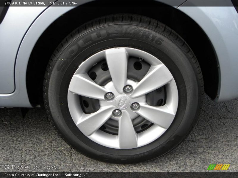 Polar Blue / Gray 2009 Kia Rio LX Sedan