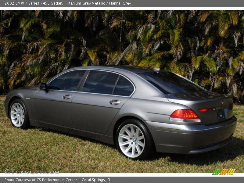 Titanium Grey Metallic / Flannel Grey 2002 BMW 7 Series 745Li Sedan