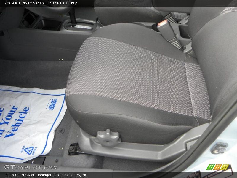 Polar Blue / Gray 2009 Kia Rio LX Sedan