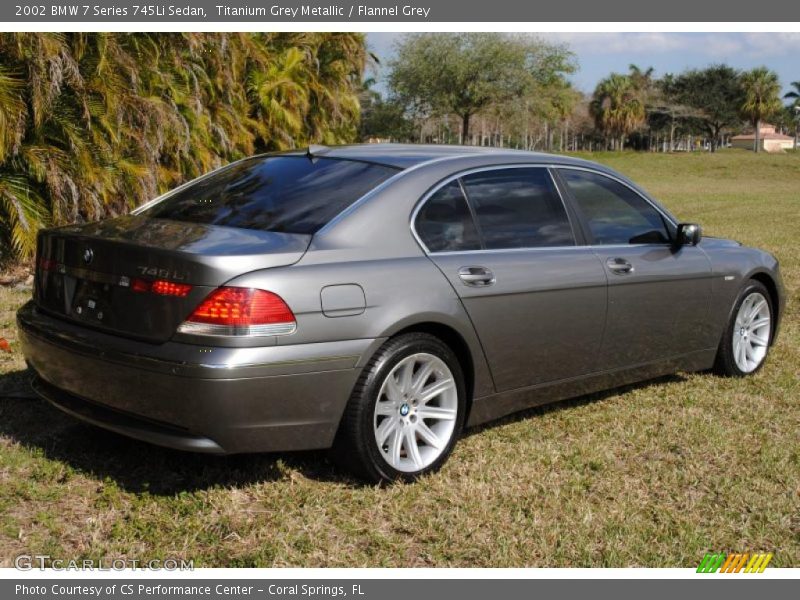 Titanium Grey Metallic / Flannel Grey 2002 BMW 7 Series 745Li Sedan
