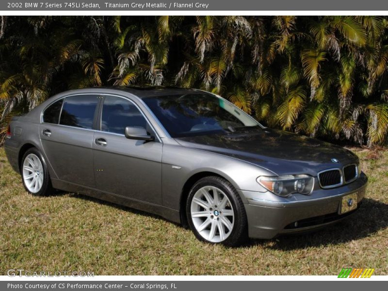 Titanium Grey Metallic / Flannel Grey 2002 BMW 7 Series 745Li Sedan