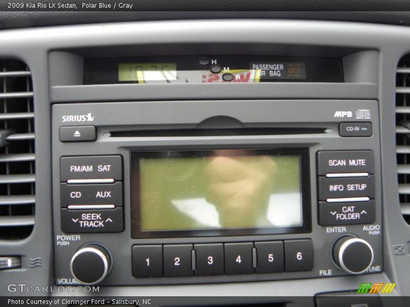 Polar Blue / Gray 2009 Kia Rio LX Sedan