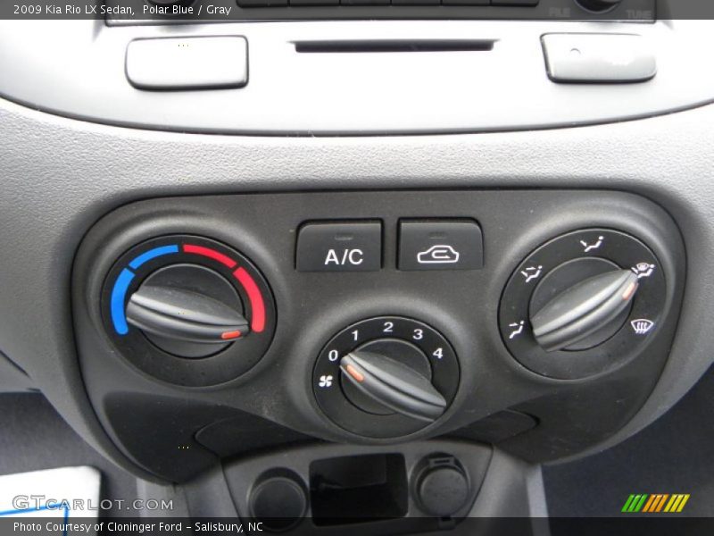 Polar Blue / Gray 2009 Kia Rio LX Sedan