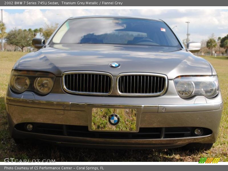 Titanium Grey Metallic / Flannel Grey 2002 BMW 7 Series 745Li Sedan