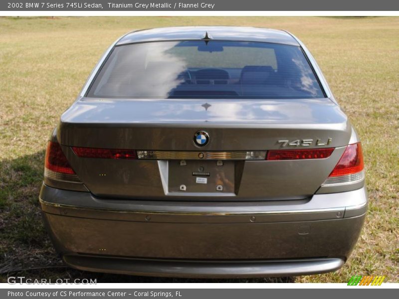 Titanium Grey Metallic / Flannel Grey 2002 BMW 7 Series 745Li Sedan