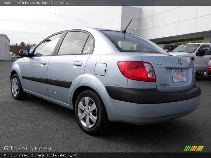 Polar Blue / Gray 2009 Kia Rio LX Sedan