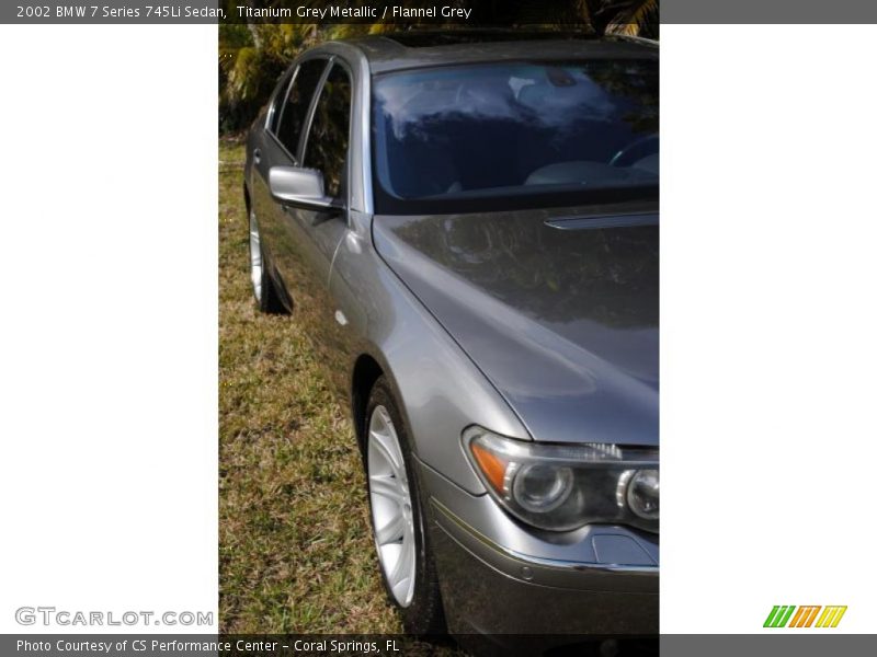 Titanium Grey Metallic / Flannel Grey 2002 BMW 7 Series 745Li Sedan