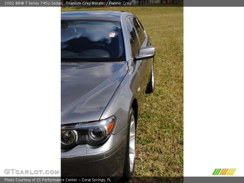 Titanium Grey Metallic / Flannel Grey 2002 BMW 7 Series 745Li Sedan