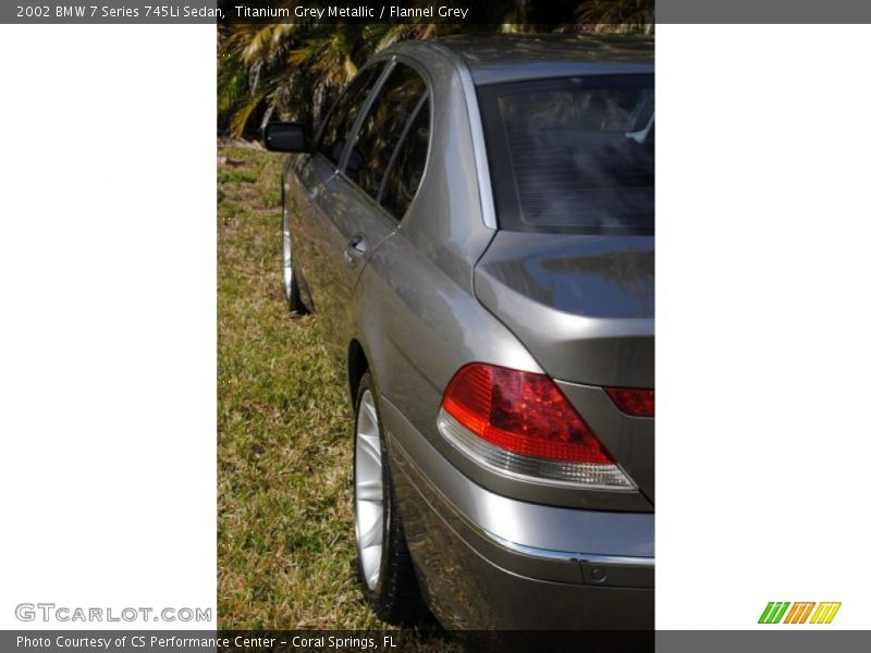 Titanium Grey Metallic / Flannel Grey 2002 BMW 7 Series 745Li Sedan