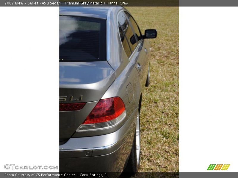 Titanium Grey Metallic / Flannel Grey 2002 BMW 7 Series 745Li Sedan