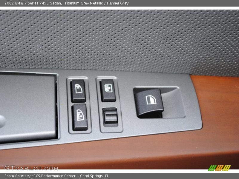 Titanium Grey Metallic / Flannel Grey 2002 BMW 7 Series 745Li Sedan