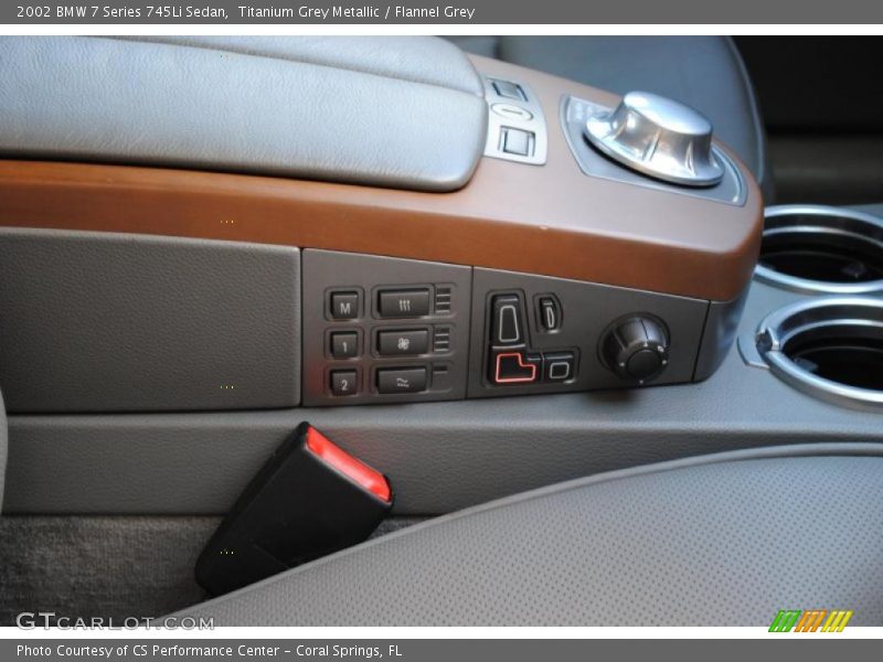 Titanium Grey Metallic / Flannel Grey 2002 BMW 7 Series 745Li Sedan