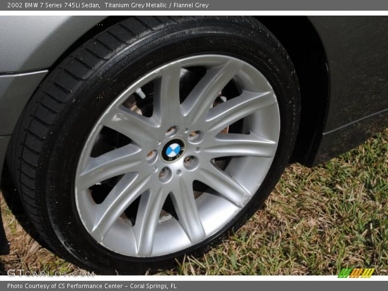 Titanium Grey Metallic / Flannel Grey 2002 BMW 7 Series 745Li Sedan