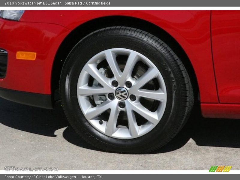 Salsa Red / Cornsilk Beige 2010 Volkswagen Jetta SE Sedan