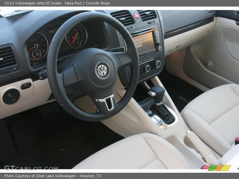 Salsa Red / Cornsilk Beige 2010 Volkswagen Jetta SE Sedan
