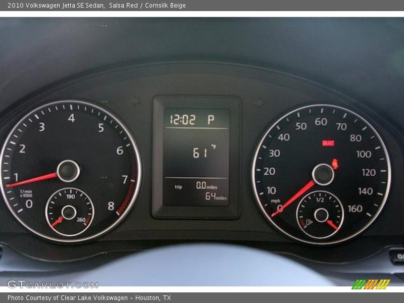 Salsa Red / Cornsilk Beige 2010 Volkswagen Jetta SE Sedan