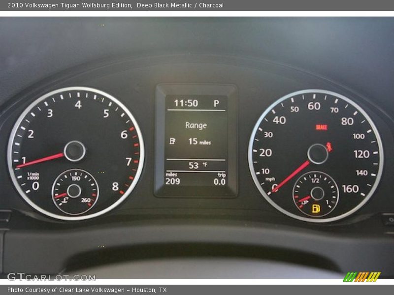 Deep Black Metallic / Charcoal 2010 Volkswagen Tiguan Wolfsburg Edition