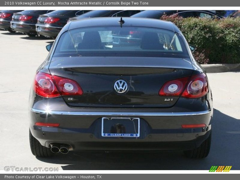 Mocha Anthracite Metallic / Cornsilk Beige Two Tone 2010 Volkswagen CC Luxury