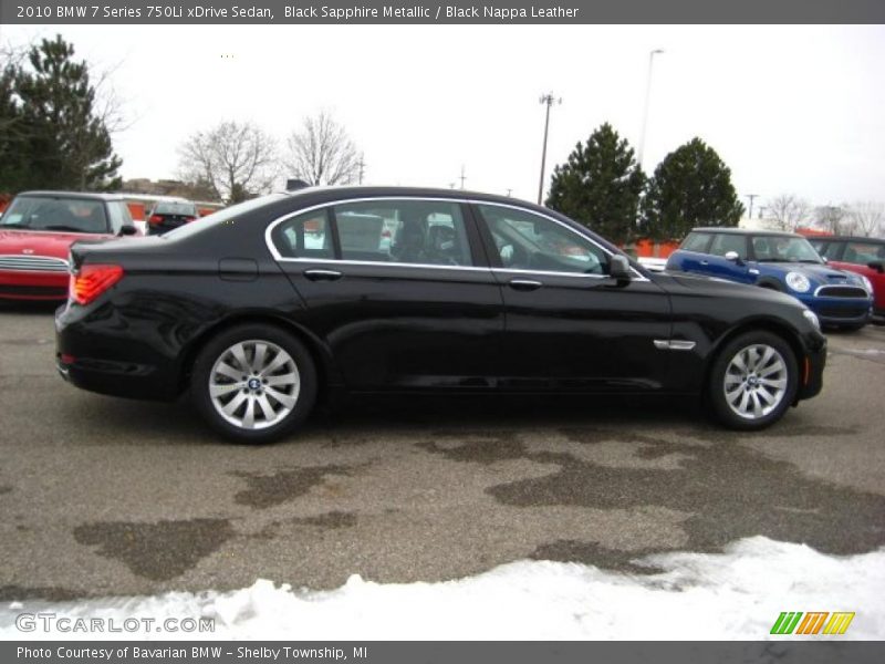 Black Sapphire Metallic / Black Nappa Leather 2010 BMW 7 Series 750Li xDrive Sedan