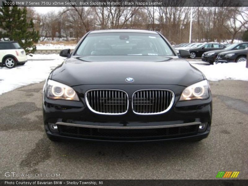 Black Sapphire Metallic / Black Nappa Leather 2010 BMW 7 Series 750Li xDrive Sedan