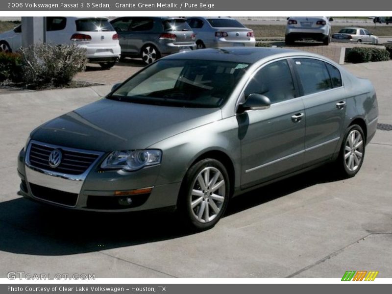 Granite Green Metallic / Pure Beige 2006 Volkswagen Passat 3.6 Sedan