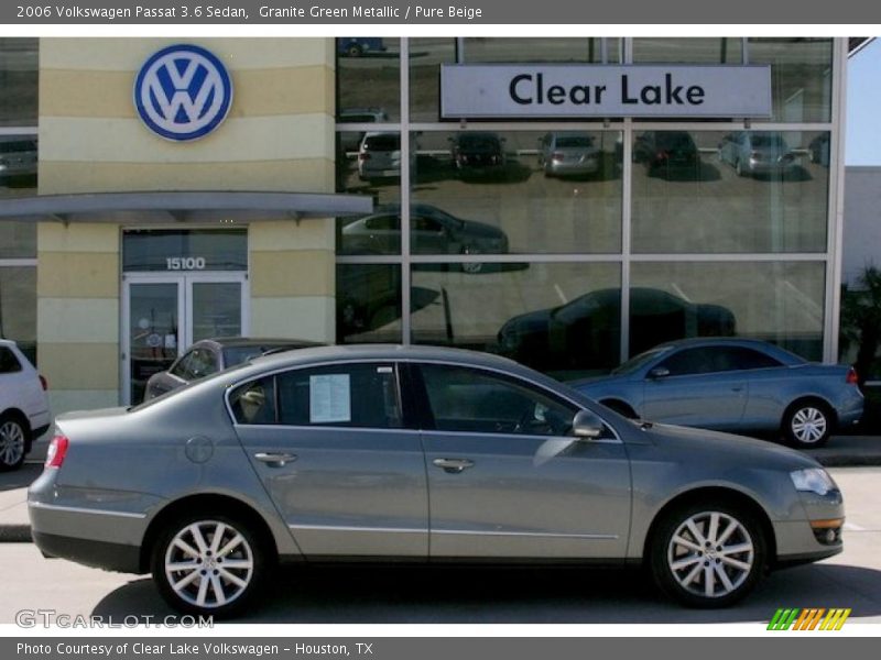 Granite Green Metallic / Pure Beige 2006 Volkswagen Passat 3.6 Sedan