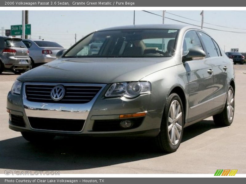Granite Green Metallic / Pure Beige 2006 Volkswagen Passat 3.6 Sedan