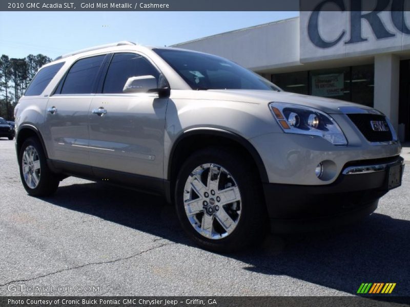 Gold Mist Metallic / Cashmere 2010 GMC Acadia SLT