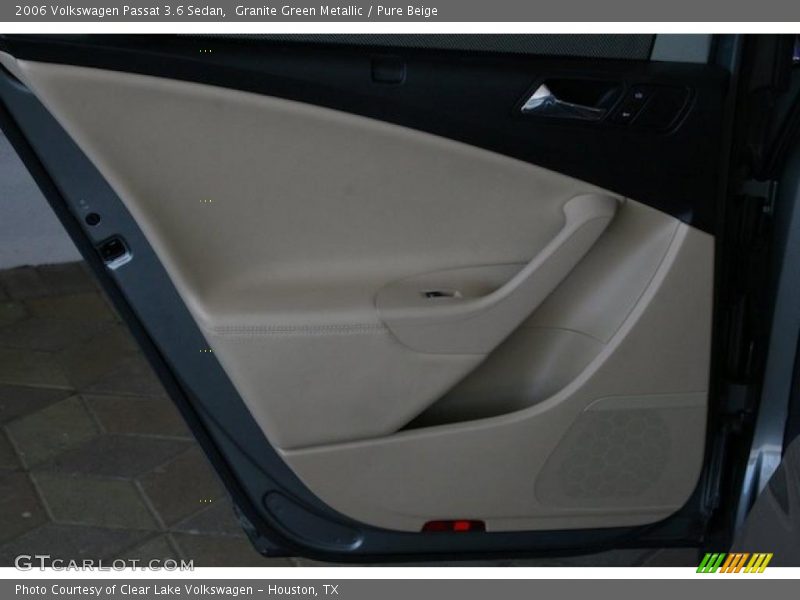 Granite Green Metallic / Pure Beige 2006 Volkswagen Passat 3.6 Sedan