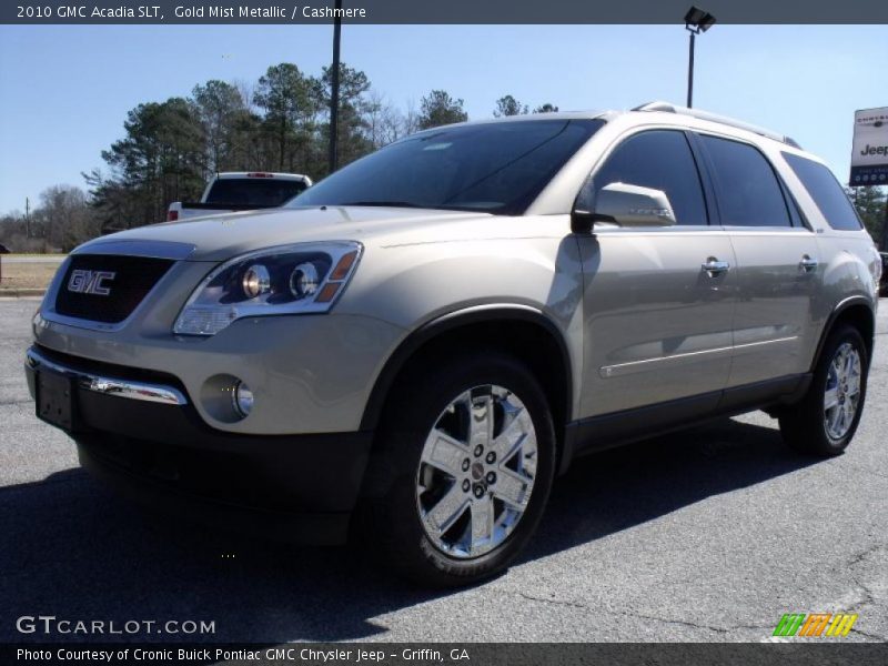Gold Mist Metallic / Cashmere 2010 GMC Acadia SLT