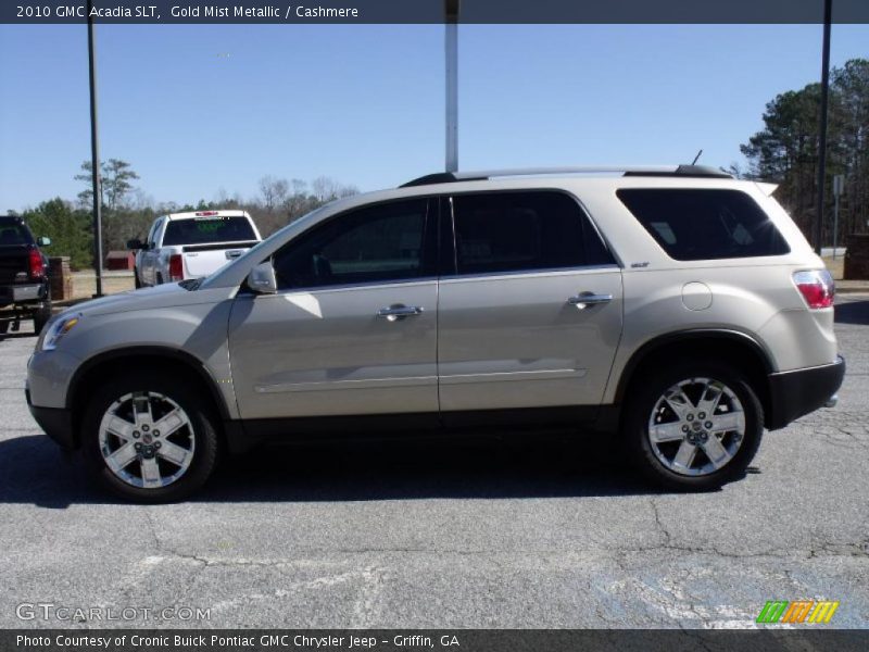 Gold Mist Metallic / Cashmere 2010 GMC Acadia SLT