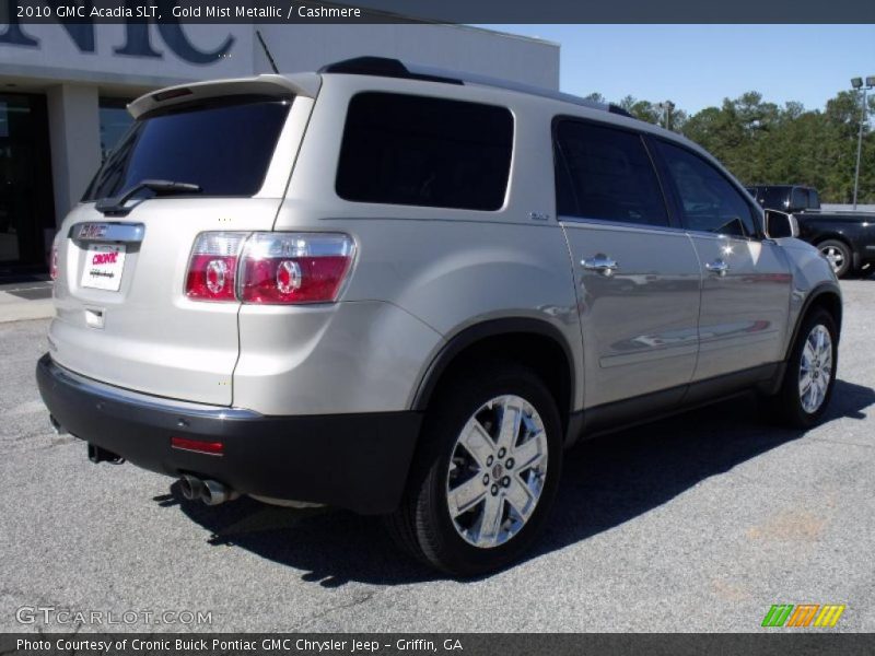 Gold Mist Metallic / Cashmere 2010 GMC Acadia SLT