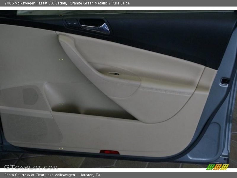 Granite Green Metallic / Pure Beige 2006 Volkswagen Passat 3.6 Sedan