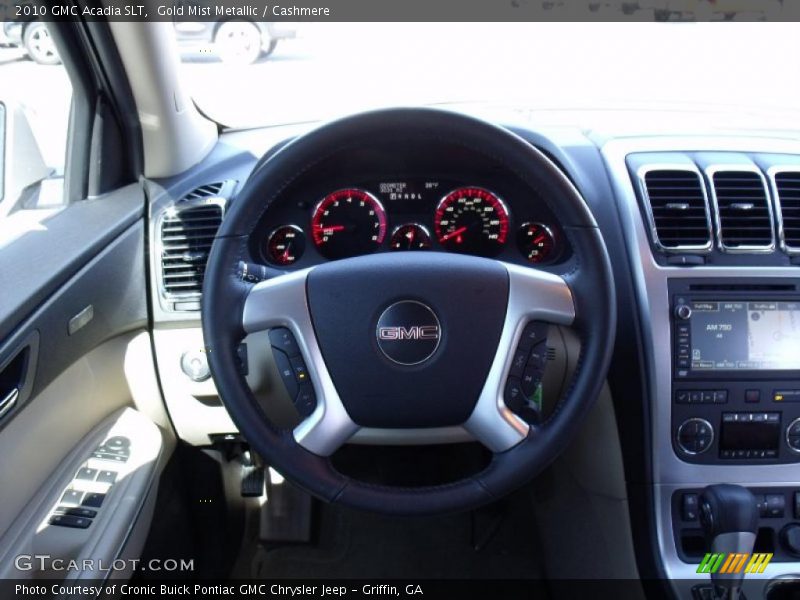 Gold Mist Metallic / Cashmere 2010 GMC Acadia SLT