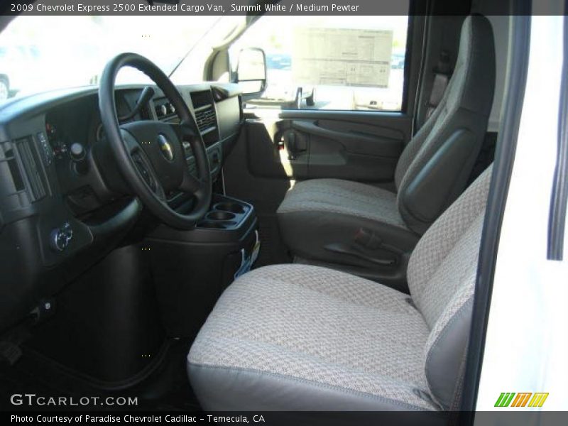 Summit White / Medium Pewter 2009 Chevrolet Express 2500 Extended Cargo Van