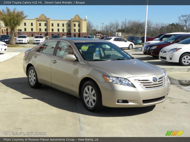 Desert Sand Metallic / Bisque 2009 Toyota Camry XLE V6