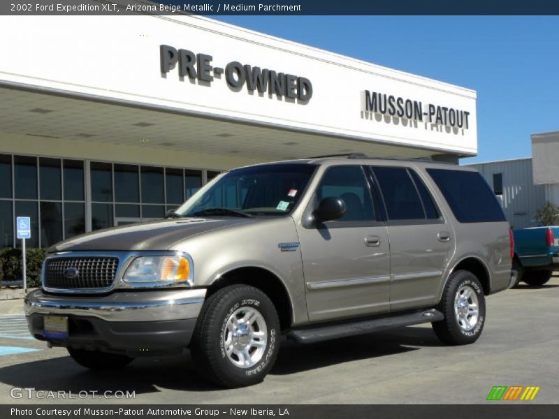 Arizona Beige Metallic / Medium Parchment 2002 Ford Expedition XLT