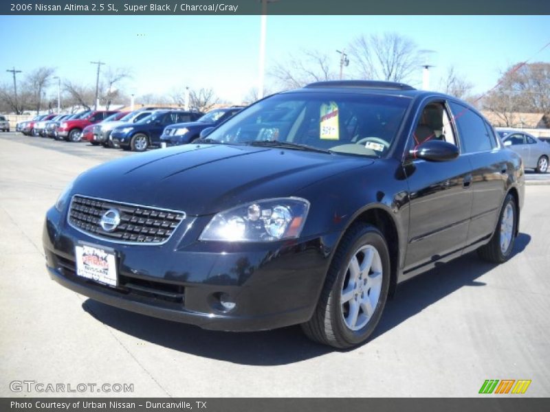 Super Black / Charcoal/Gray 2006 Nissan Altima 2.5 SL